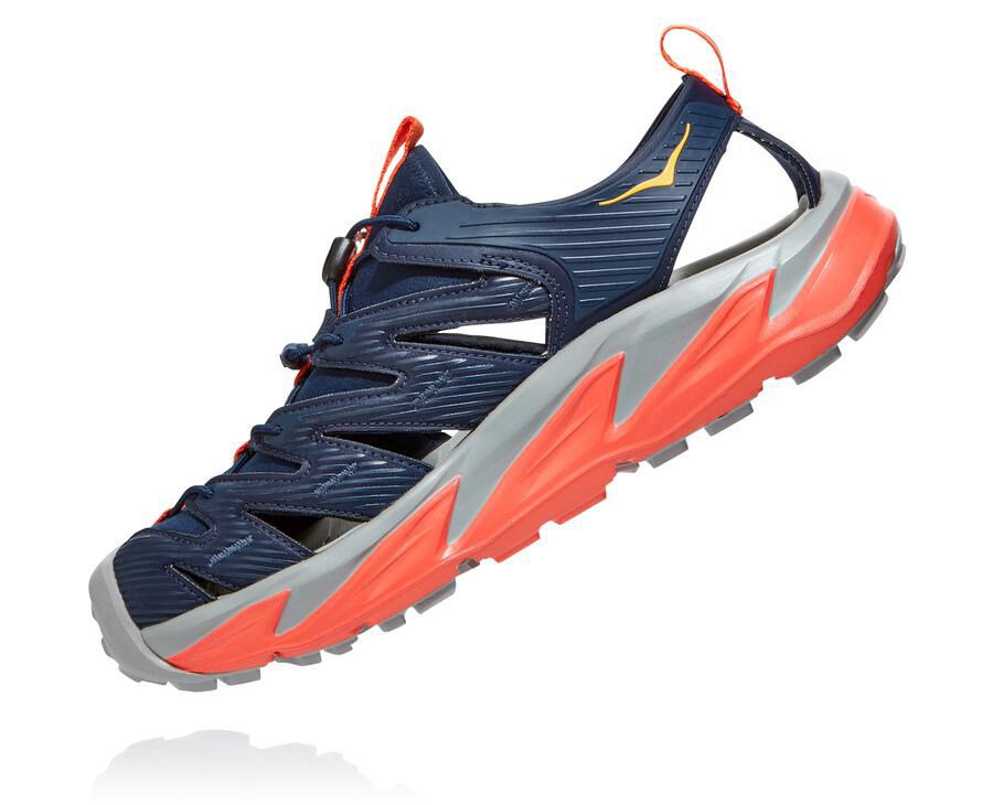 Hoka One One Mens Sandals - Hopara - Black/Red - PQJT20176